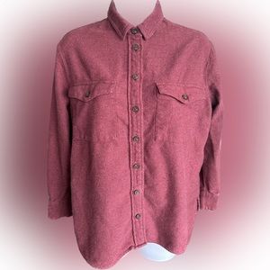 Madewell Flannel Flap-Pocket Oversized Ex-Boyfriend Shirt